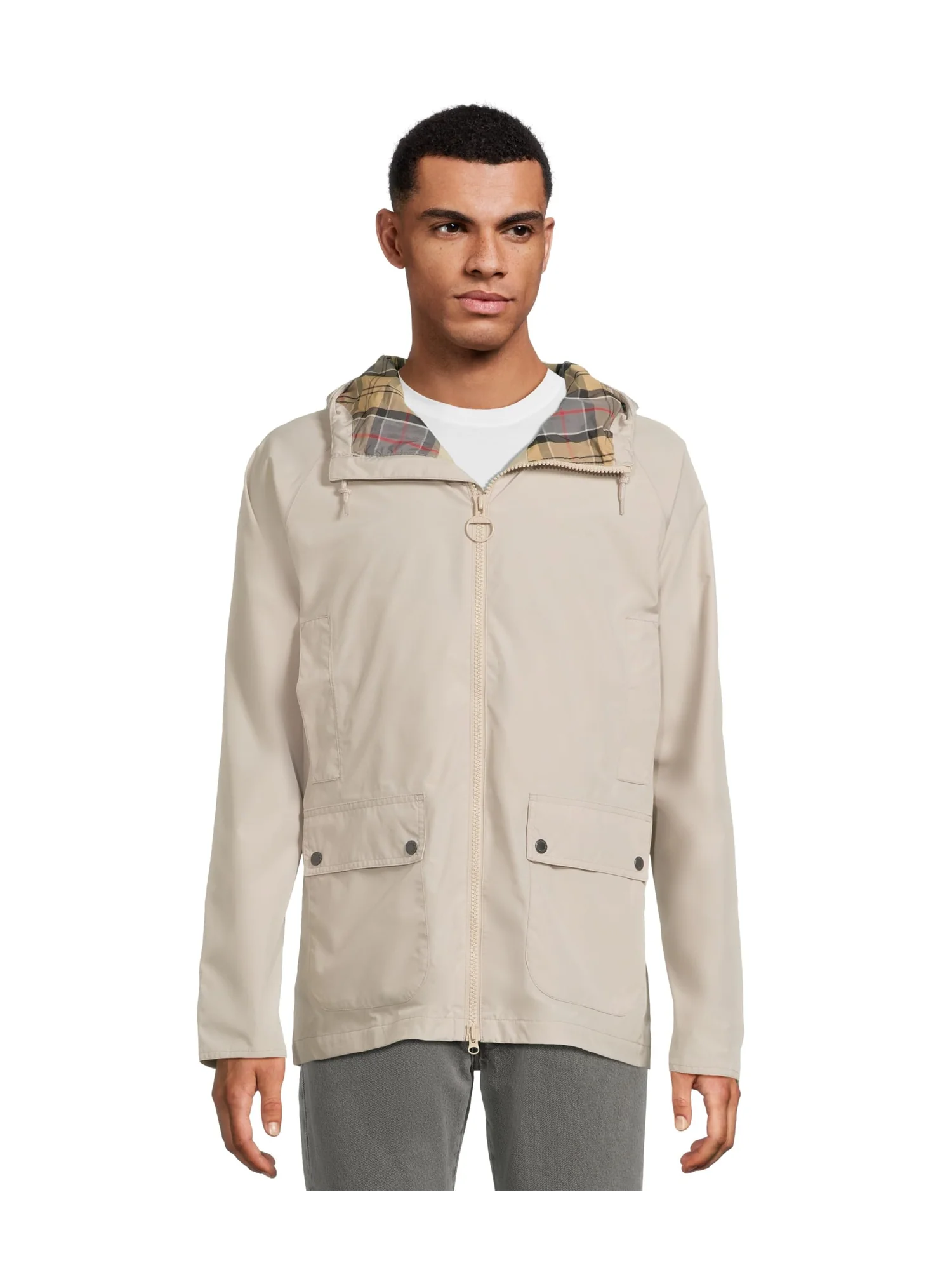 Куртка Barbour Hooded Domus Waterproof Jacket — изображение 1 из 5, цвет тумана