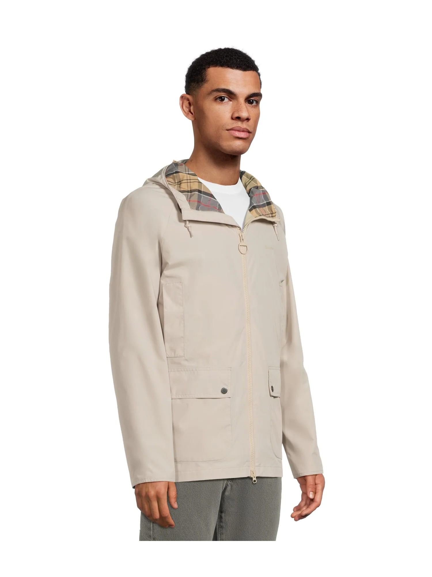 Куртка Barbour Hooded Domus Waterproof Jacket — изображение 2 из 5, цвет тумана