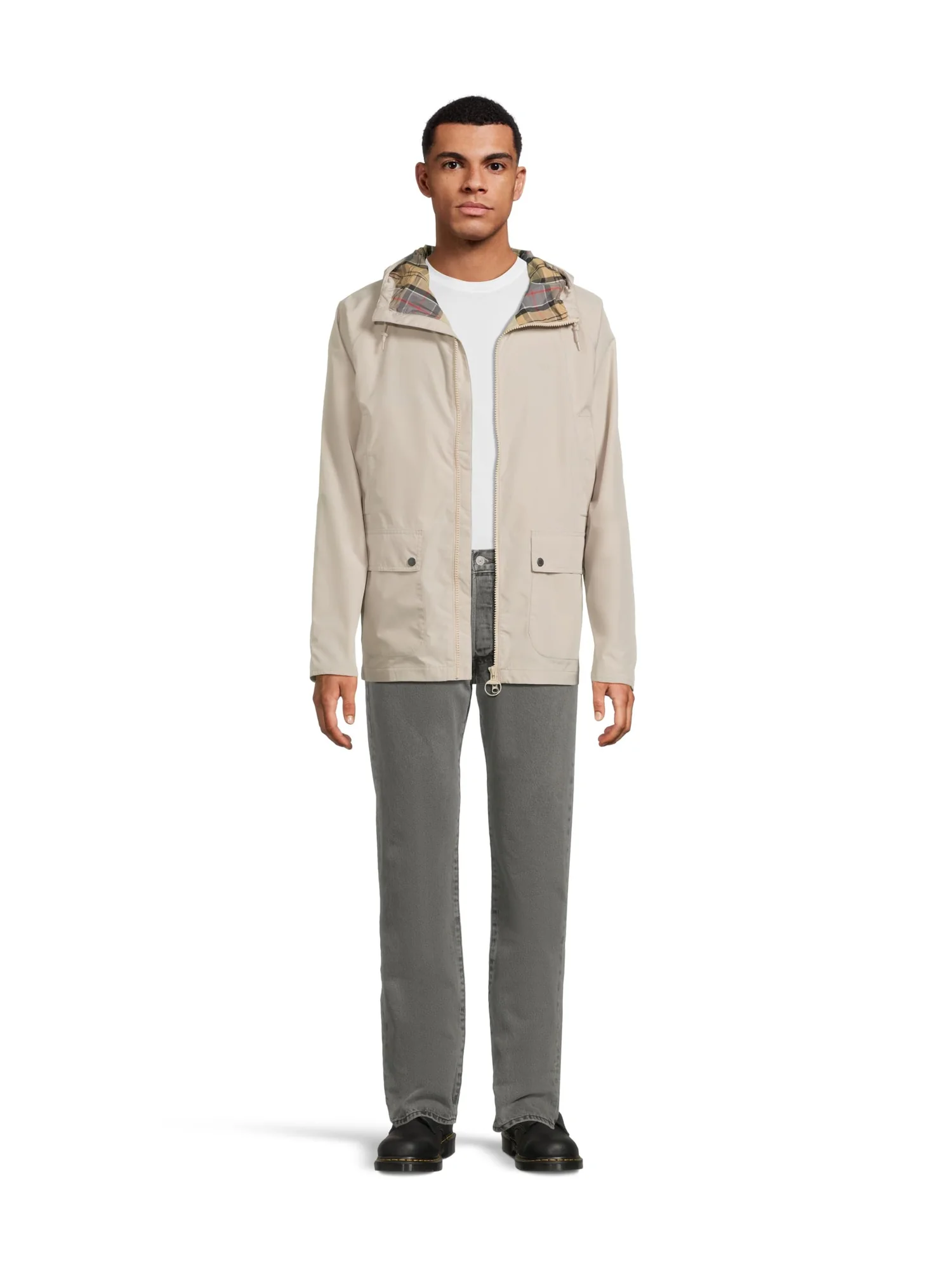 Куртка Barbour Hooded Domus Waterproof Jacket — изображение 5 из 5, цвет тумана
