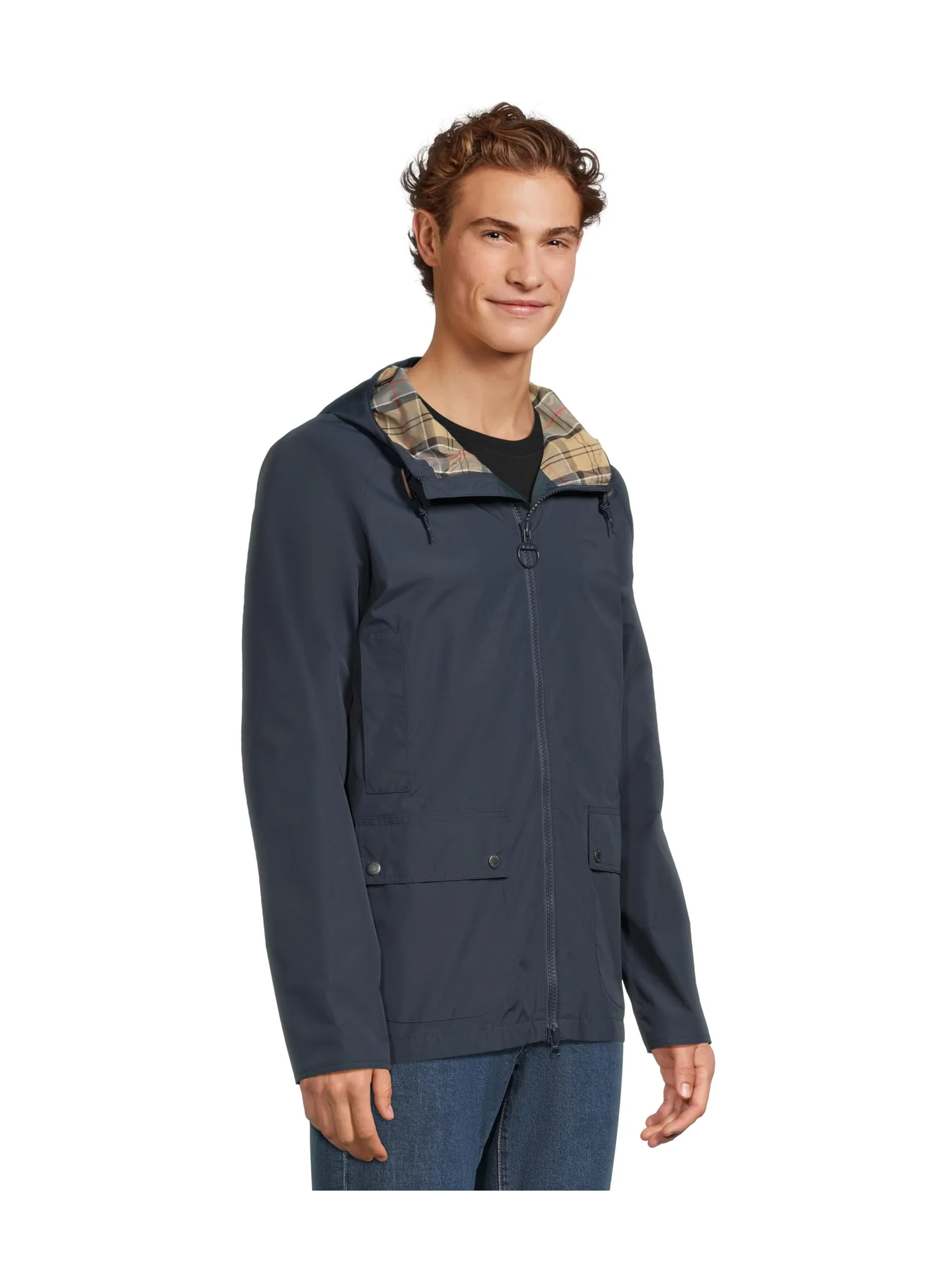 Куртка Barbour Hooded Domus Waterproof Jacket — изображение 2 из 5, темно-синий