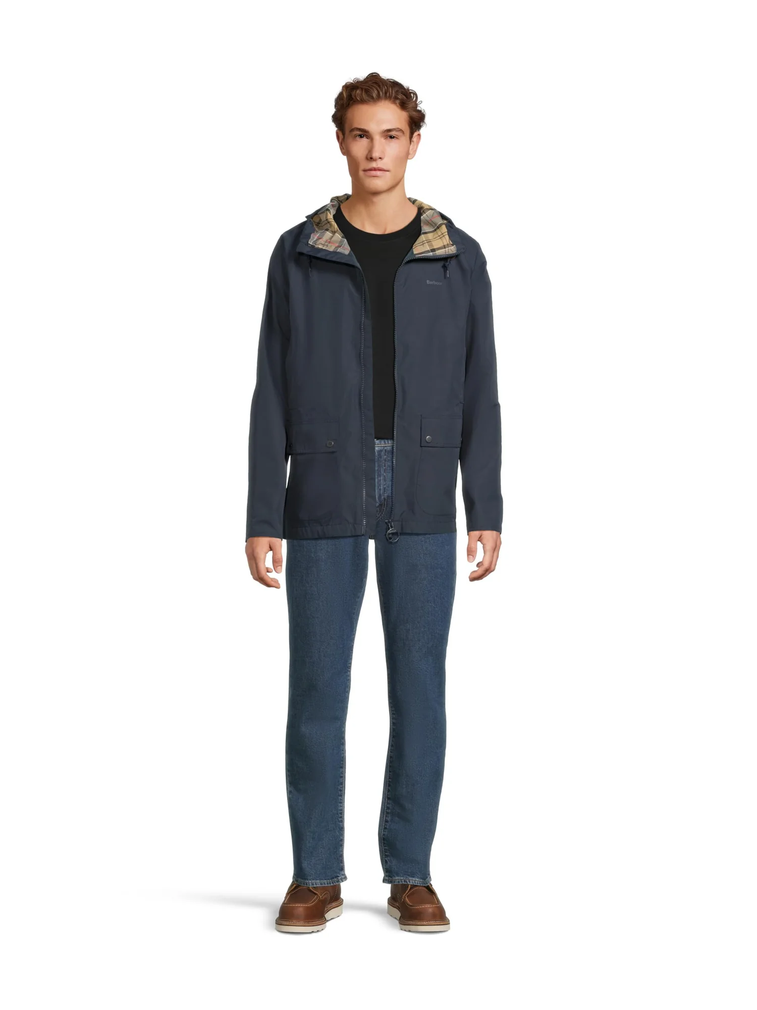 Куртка Barbour Hooded Domus Waterproof Jacket — изображение 5 из 5, темно-синий