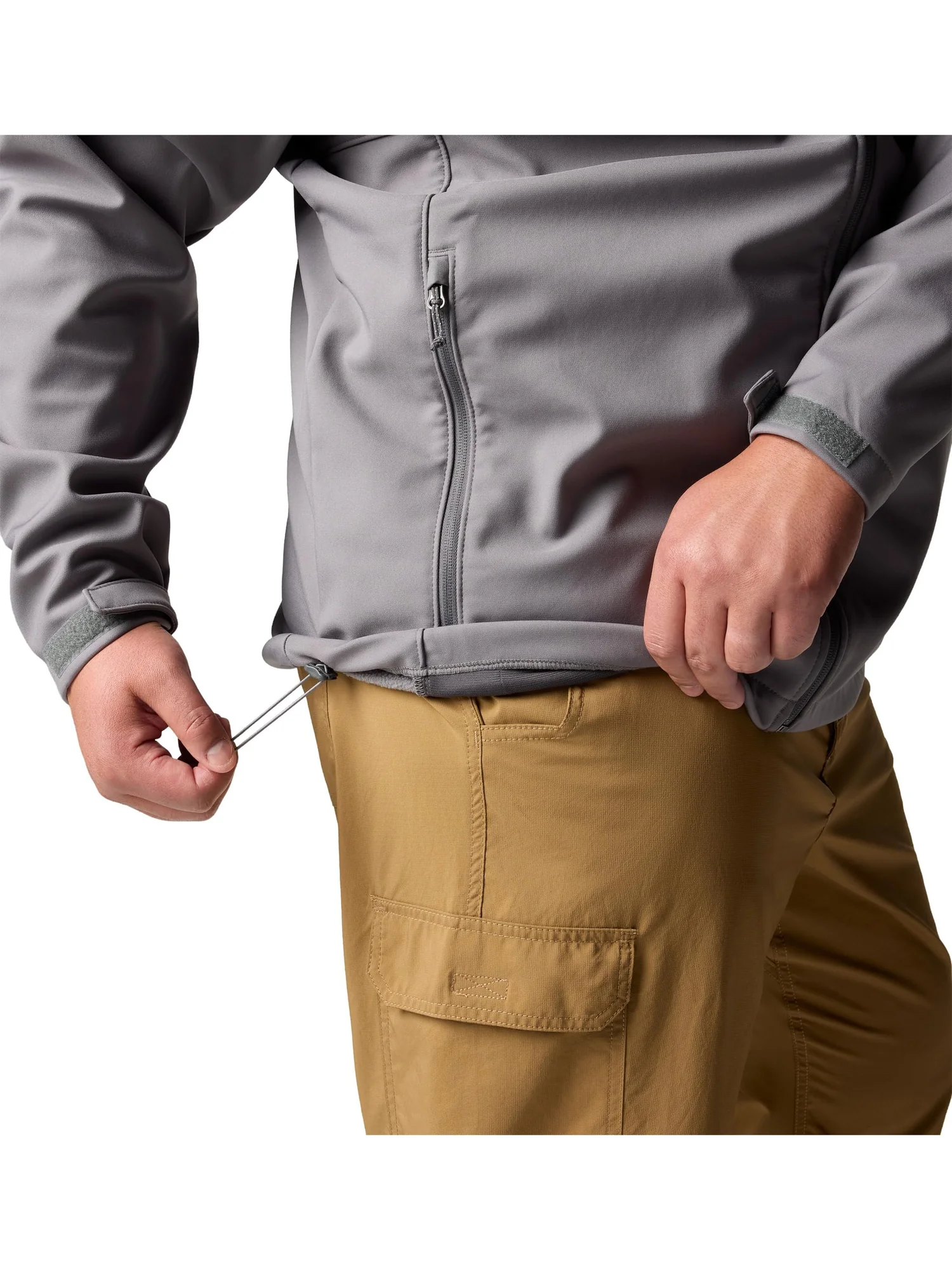 Куртка Columbia Big & Tall Ascender Softshell Jacket — изображение 3 из 4, серый