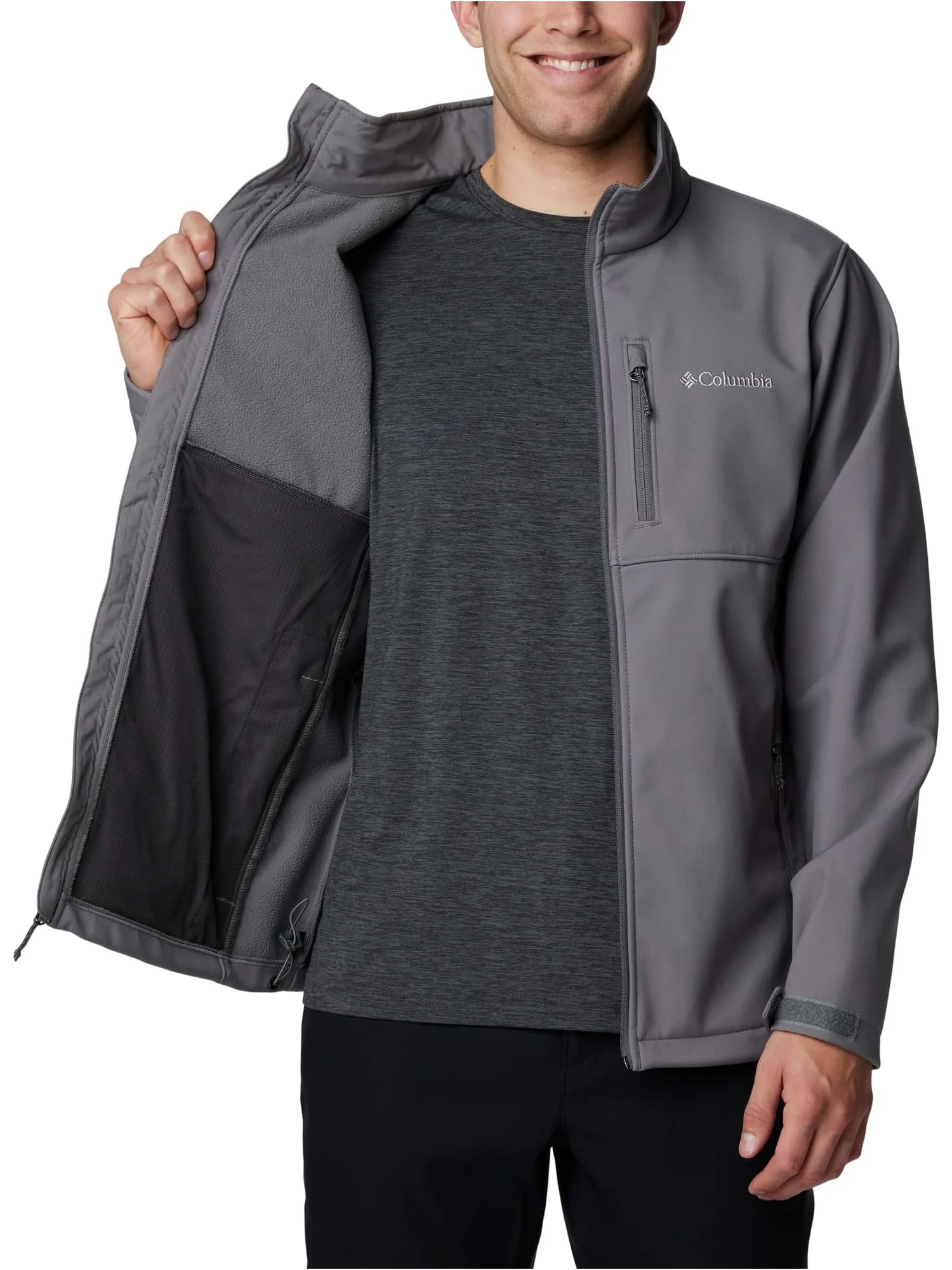 Куртка Columbia Ascender Softshell Jacket — изображение 3 из 5, серый