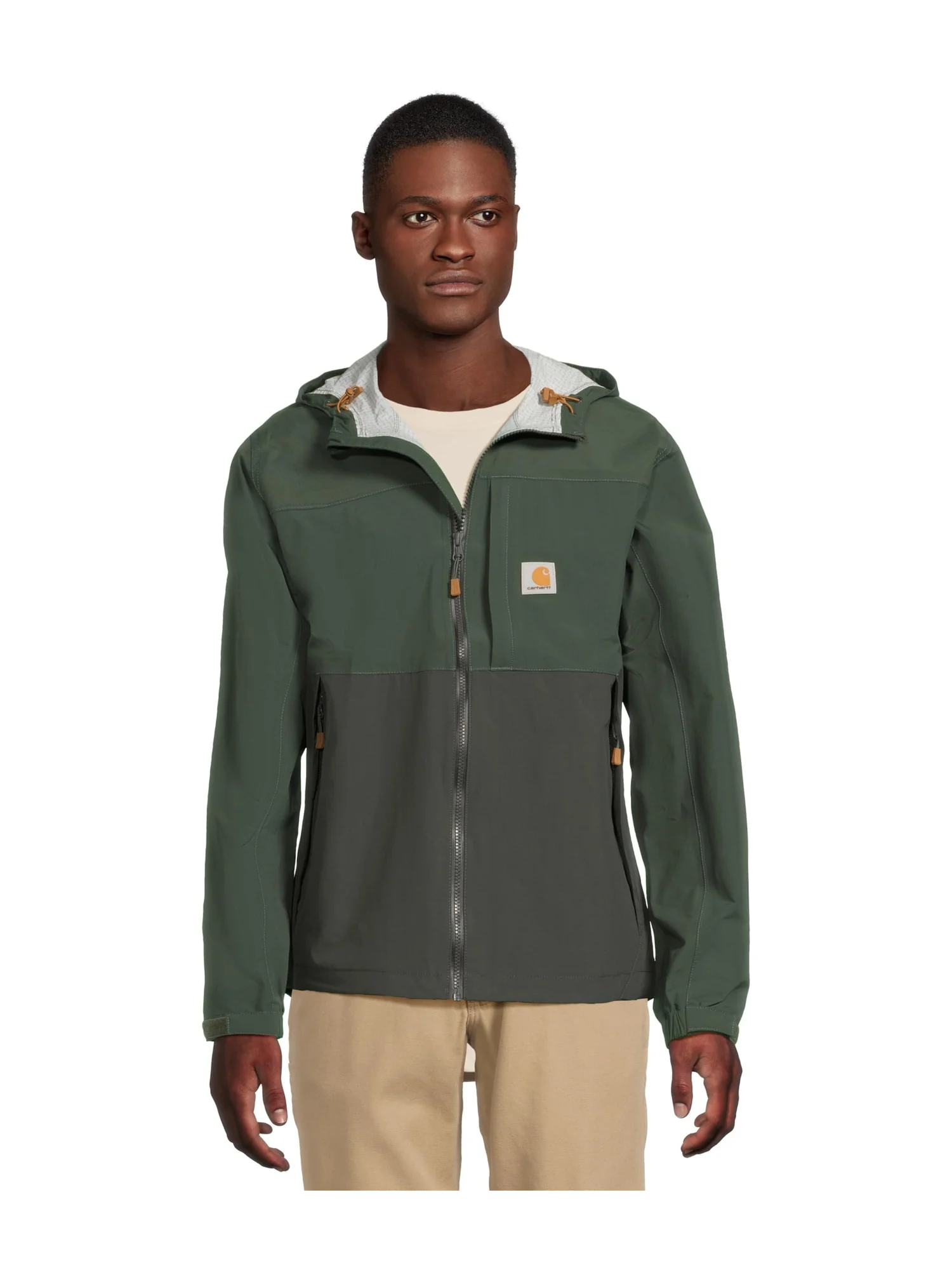 Куртка Carhartt Storm Defender Relaxed Fit Lightweight Packable Jacket — изображение 1 из 5, зеленый/темный зеленый