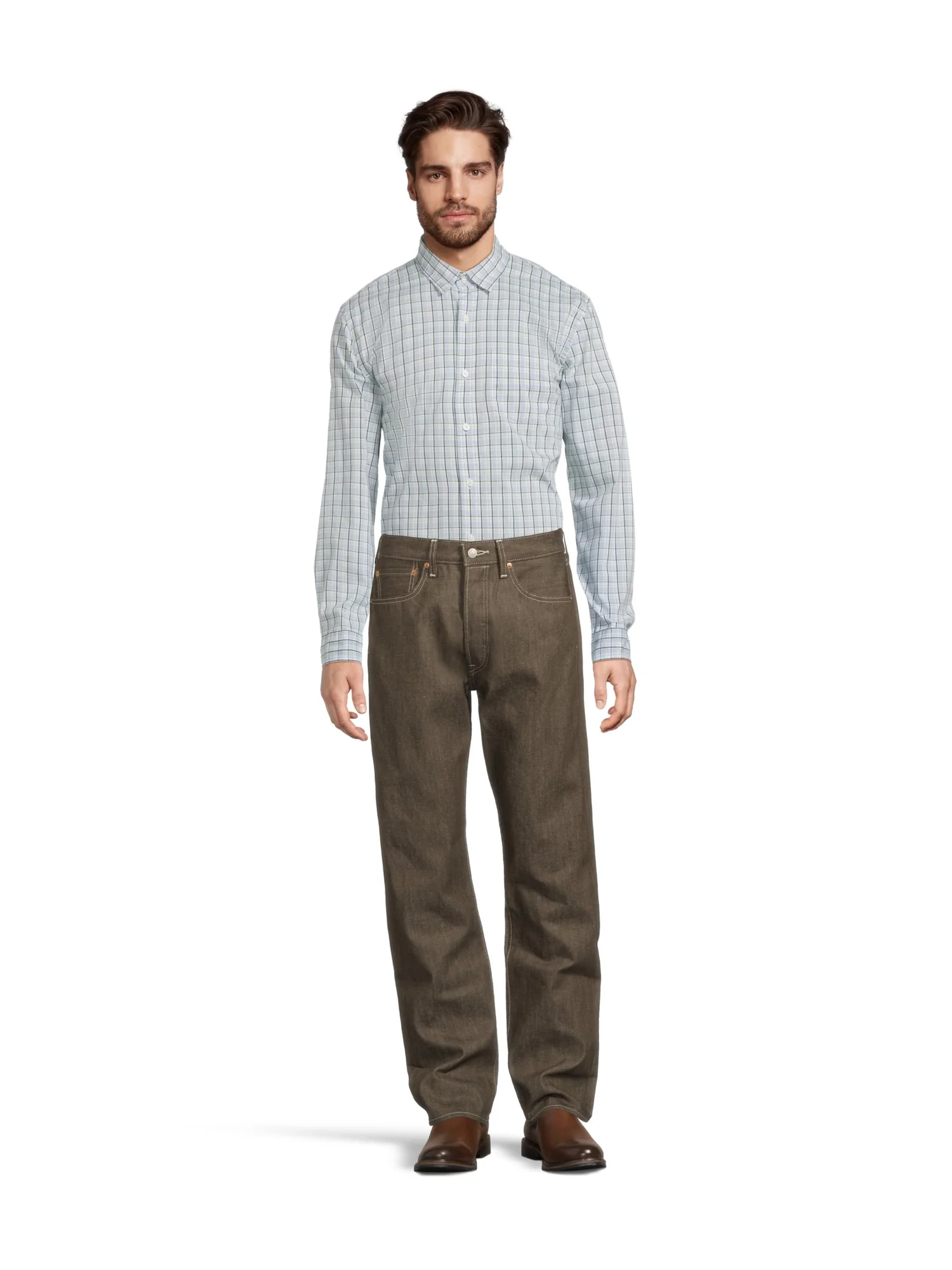 Джинсы Levi's Mens 501 Levi's Original — изображение 5 из 5, темный коричневый