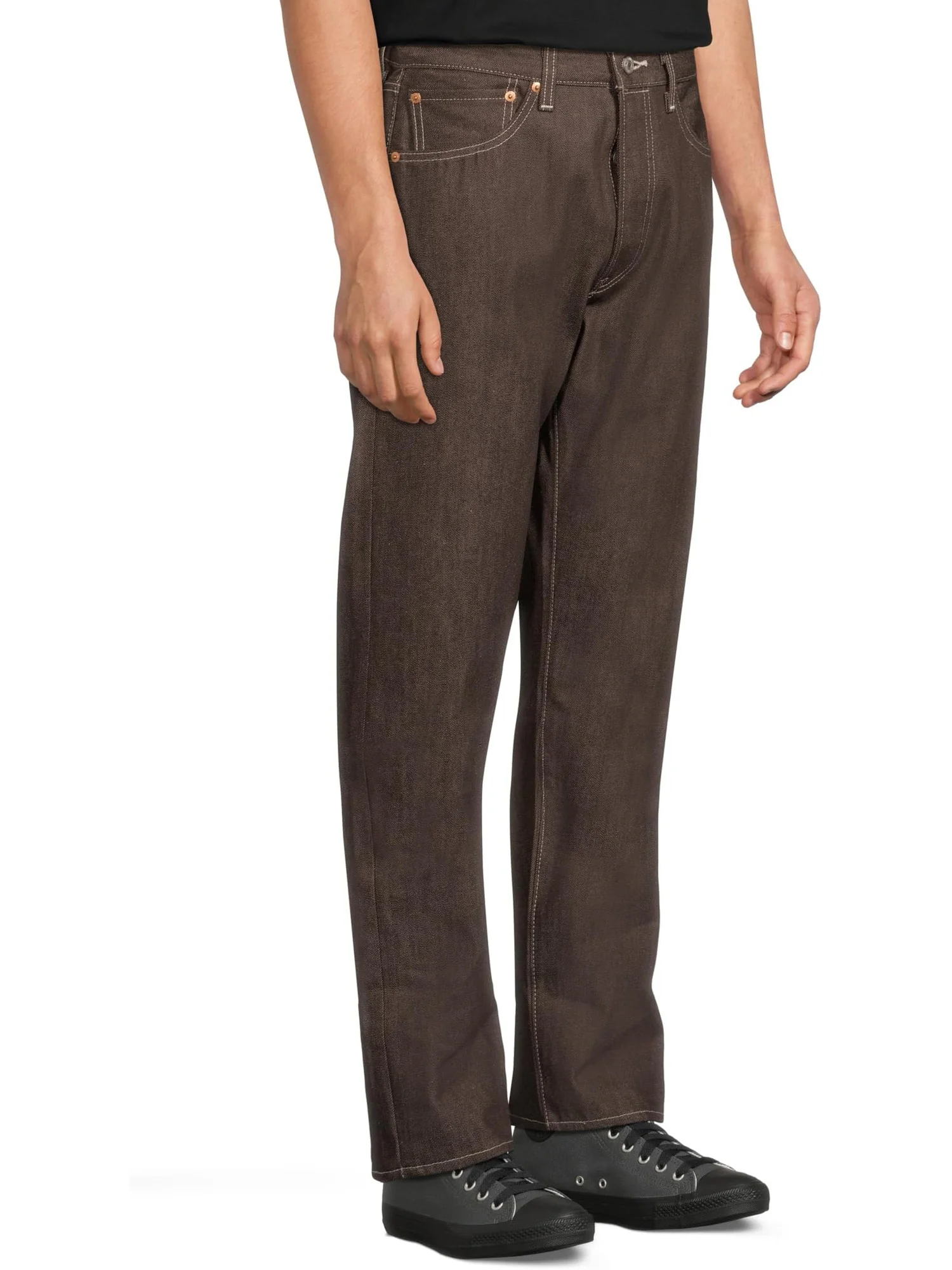 Джинсы Levi's Mens Men's 501 Levi's Original — изображение 2 из 5, бордовый