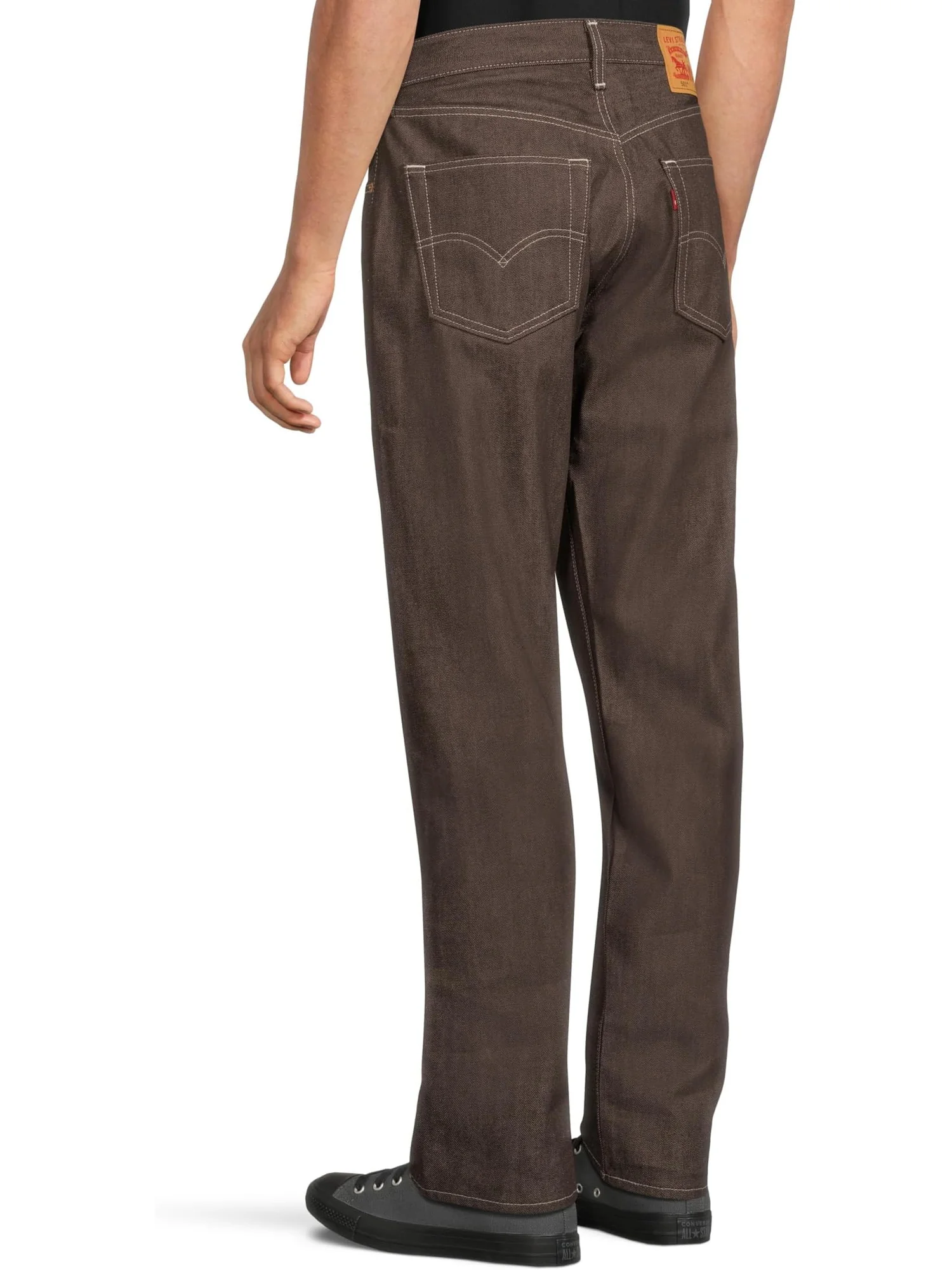 Джинсы Levi's Mens Men's 501 Levi's Original — изображение 3 из 5, бордовый