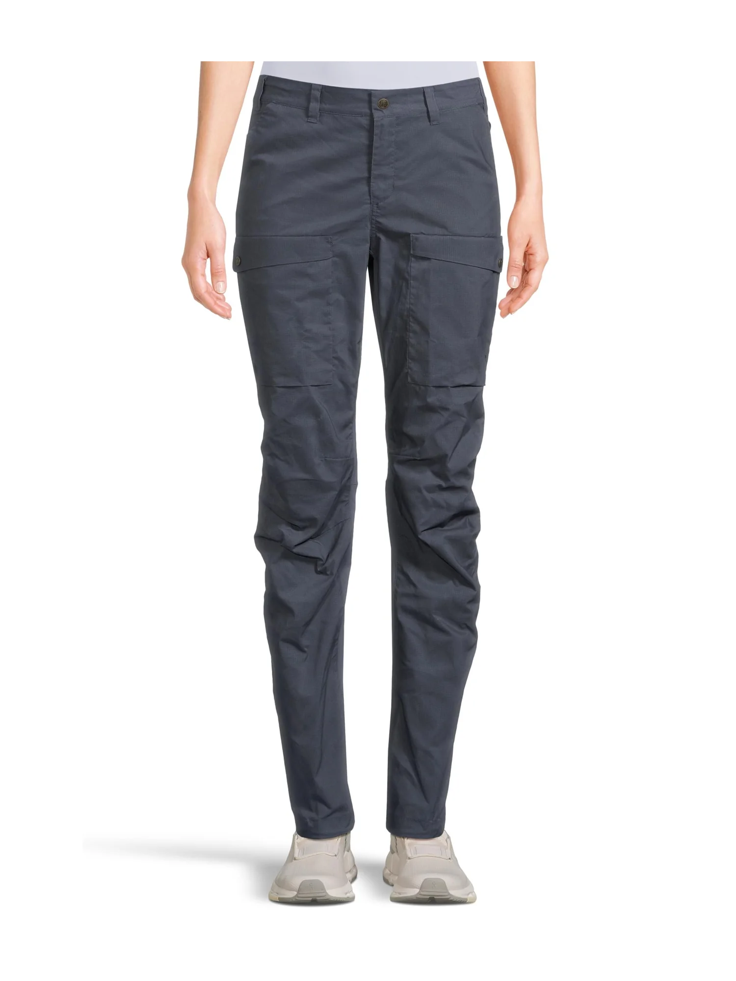 Брюки Fjällräven Abisko Hybrid Trail Trousers W — изображение 1 из 5, темно-синий