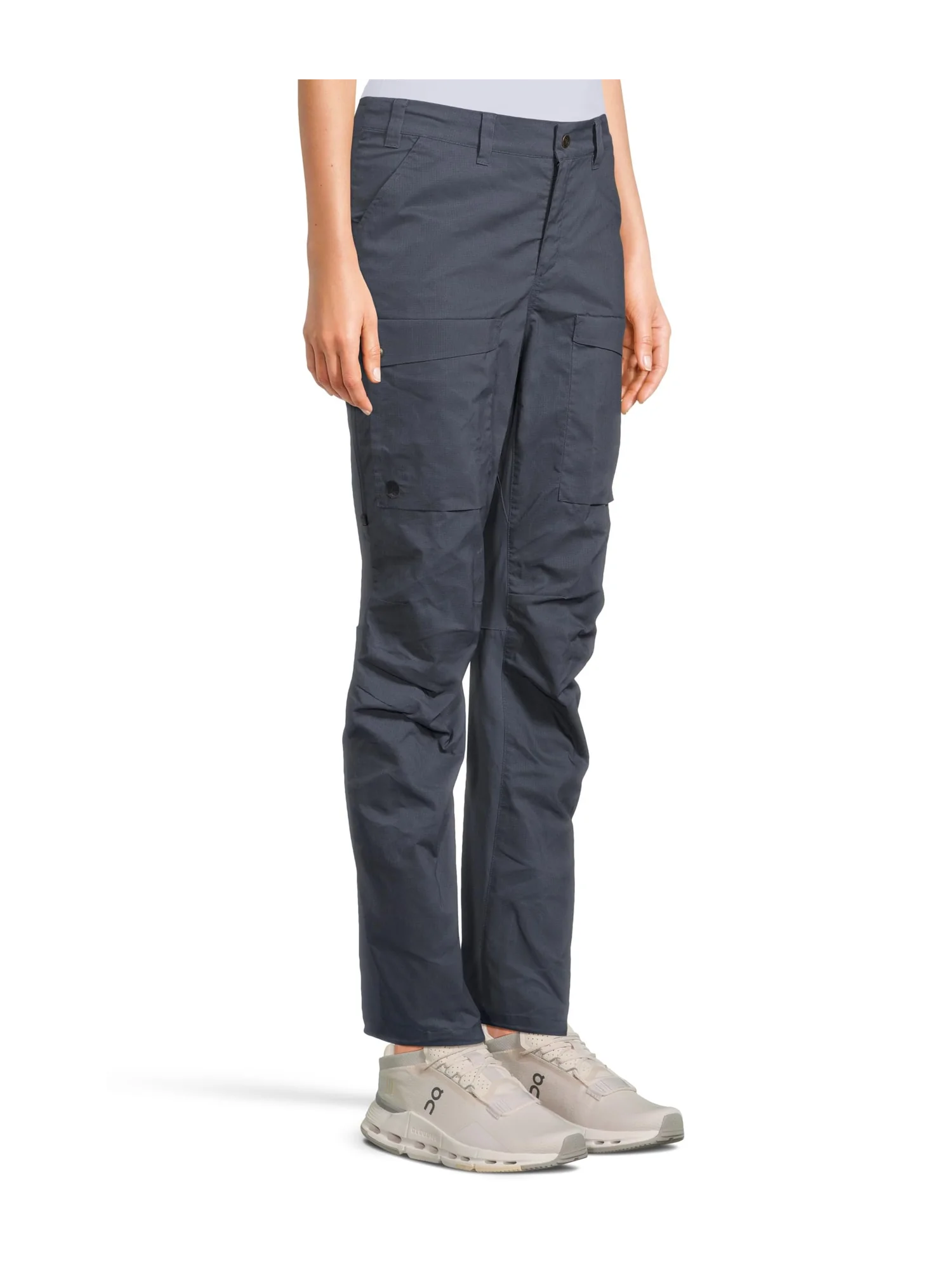 Брюки Fjällräven Abisko Hybrid Trail Trousers W — изображение 2 из 5, темно-синий
