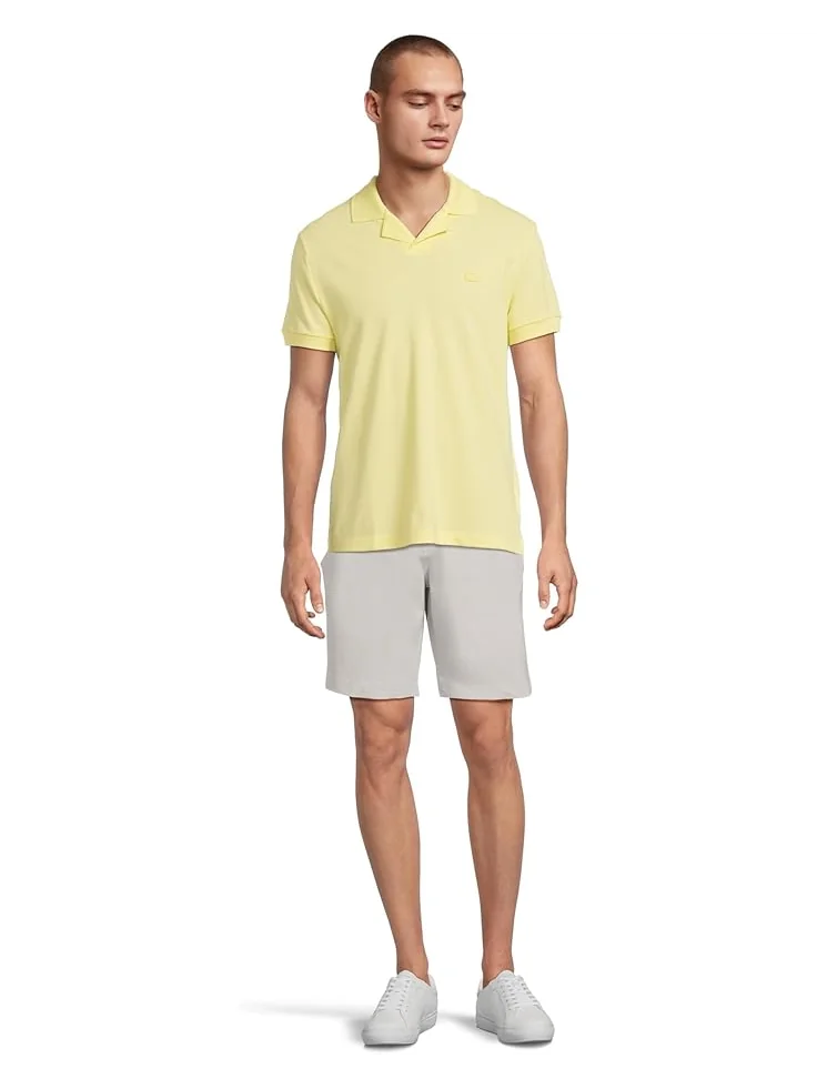 Рубашка поло Lacoste Classic Fit Buttonless Polo — изображение 5 из 5, желтый