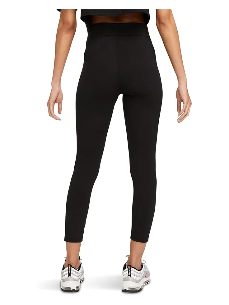 Брюки Nike Sportswear Classic High-rise 7/8 Labor Tights — изображение 2 из 3, черный