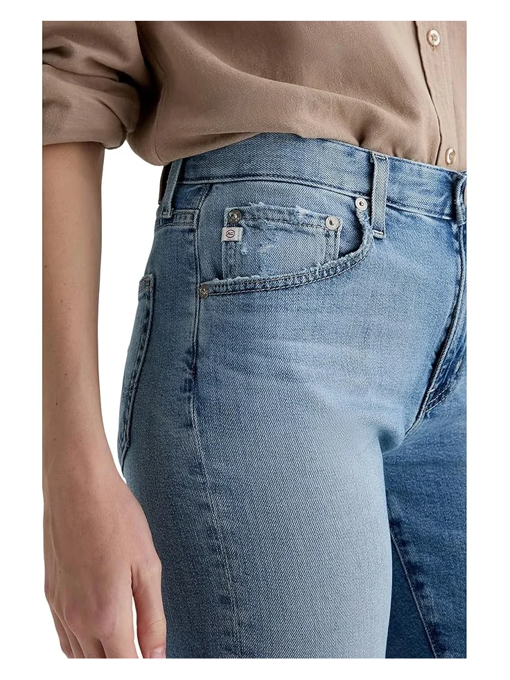 Джинсы AG Jeans Ex-Boyfriend Mid-Rise Slouchy Slim in 12 Years Odyssey, цвет 12 Years Odyssey — изображение 4 из 6