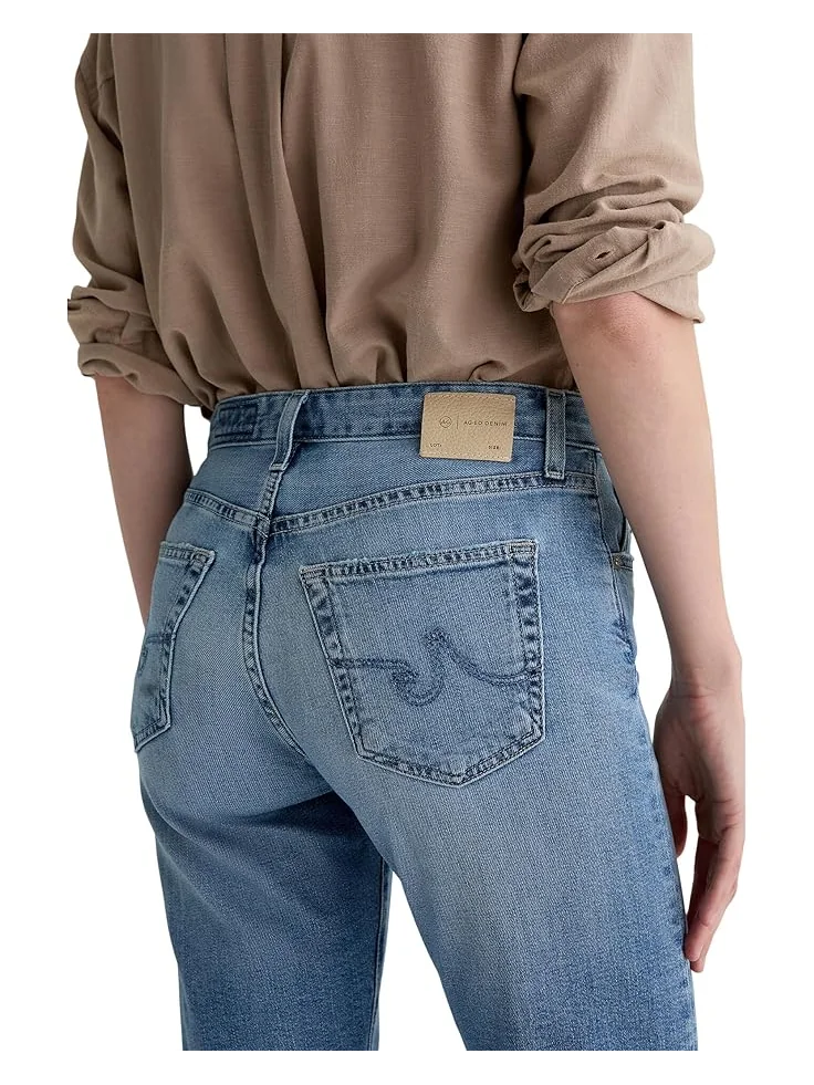 Джинсы AG Jeans Ex-Boyfriend Mid-Rise Slouchy Slim in 12 Years Odyssey, цвет 12 Years Odyssey — изображение 5 из 6