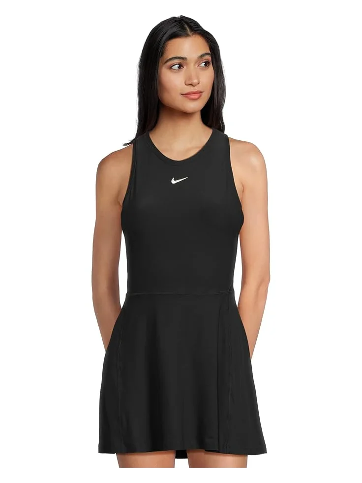 Платье Nike Victory Dri-FIT Tennis Dress — изображение 1 из 5, черный/белый