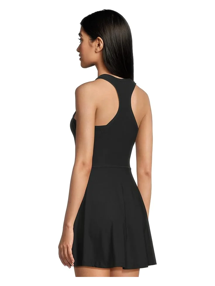 Платье Nike Victory Dri-FIT Tennis Dress — изображение 3 из 5, черный/белый