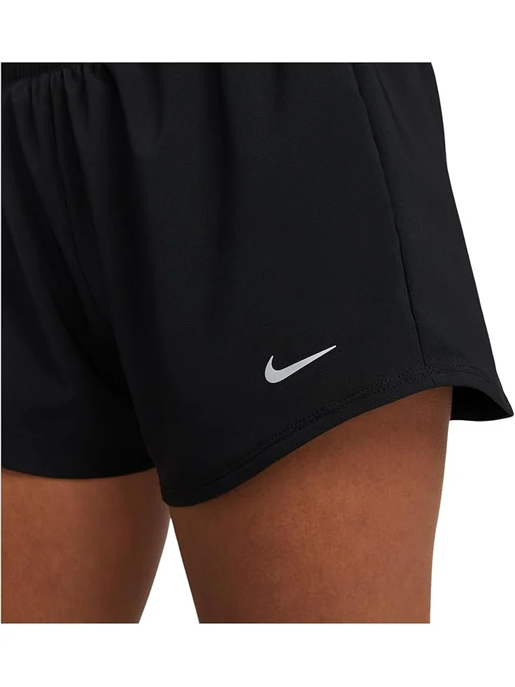 Шорты Nike One Dri-FIT Mid-Rise 3" Brief-lined Shorts — изображение 4 из 5, черный/серебристый