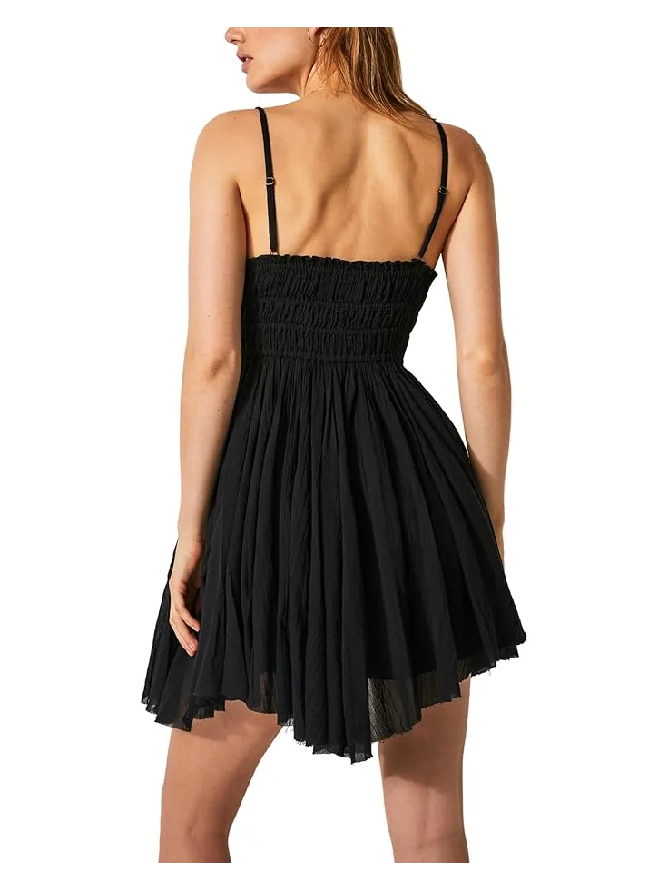 Платье Free People FP 1 Delia Slip — изображение 2 из 3, черный
