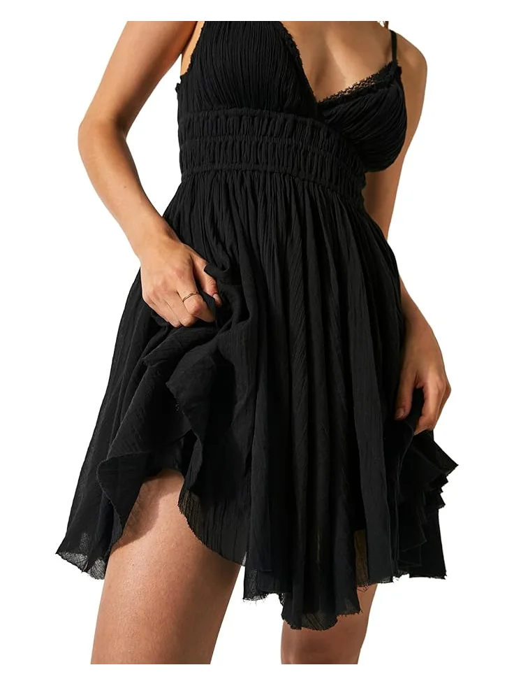 Платье Free People FP 1 Delia Slip — изображение 3 из 3, черный