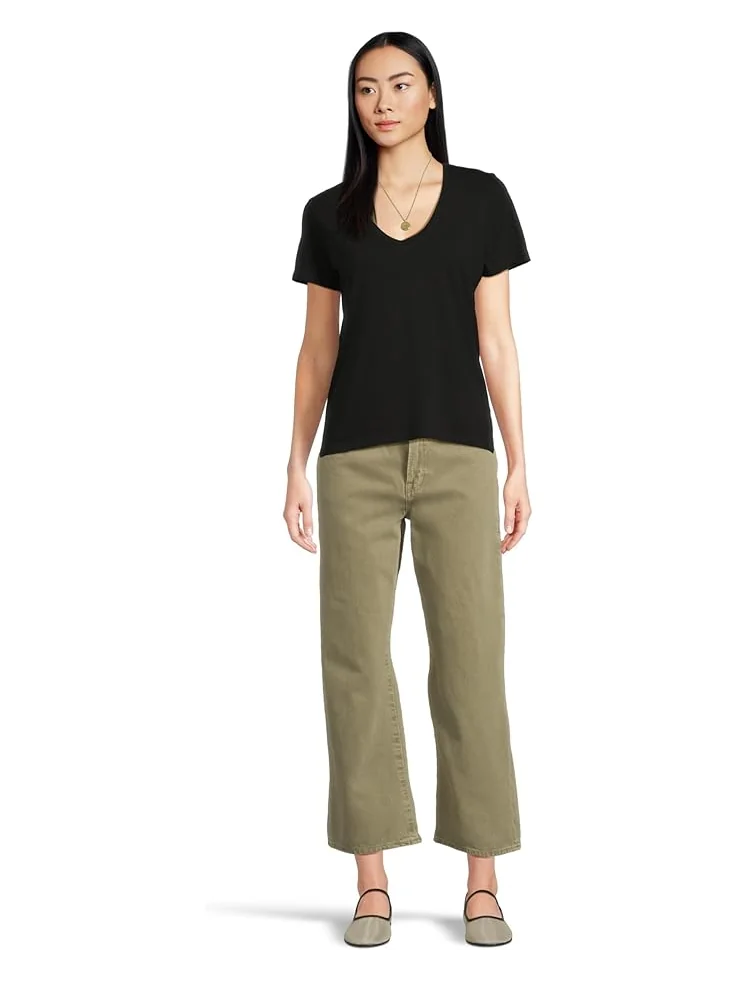 Футболка Madewell Northside Vneck Tee — изображение 5 из 5, черный