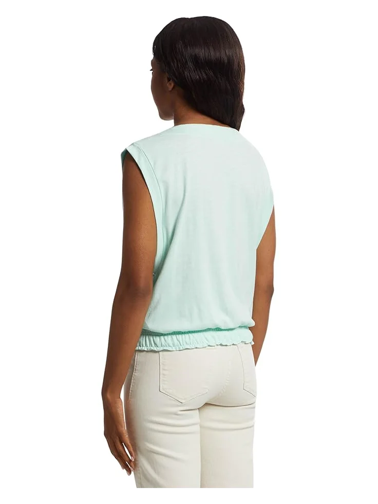 Топ Lilla P Elastic Hem Boatneck Top — изображение 3 из 5, аквамарин