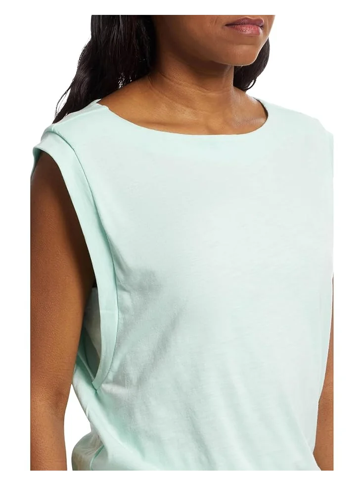 Топ Lilla P Elastic Hem Boatneck Top — изображение 4 из 5, аквамарин