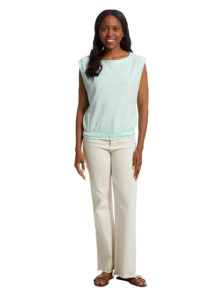 Топ Lilla P Elastic Hem Boatneck Top — изображение 5 из 5, аквамарин