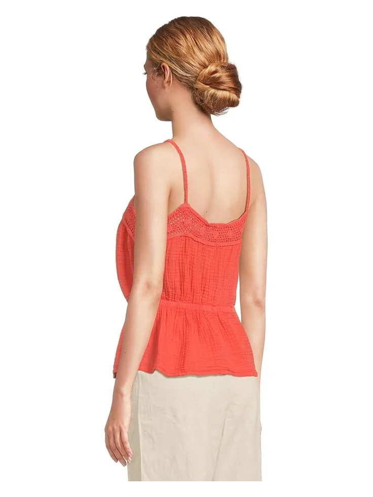 Топ Michael Stars Dahlia Waist Tie Tank — изображение 3 из 5, персимон
