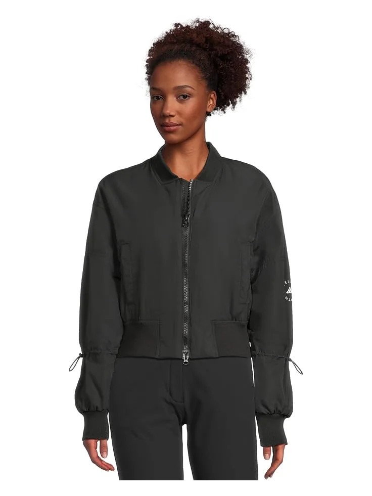 Куртка adidas By Stella Mccartney Truenature Woven Bomber Cropped Jacket — изображение 1 из 5, черный