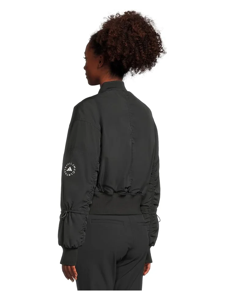 Куртка adidas By Stella Mccartney Truenature Woven Bomber Cropped Jacket — изображение 3 из 5, черный