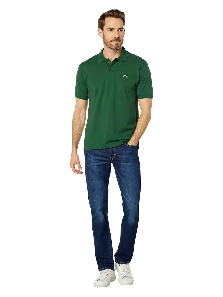 Поло Lacoste Short Sleeve Classic Pique Polo Shirt — изображение 4 из 4, зеленый