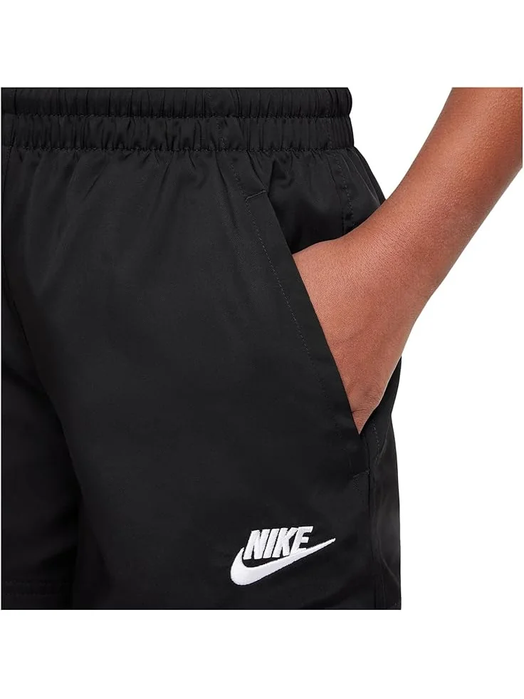 Шорты Nike Kids Sportswear Club 4.5" Woven Shorts — изображение 3 из 3, черный/белый