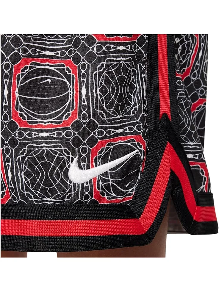 Шорты Nike Kids DNA Dri-FIT 5" Patterned Basketball Shorts — изображение 4 из 6, красный/белый