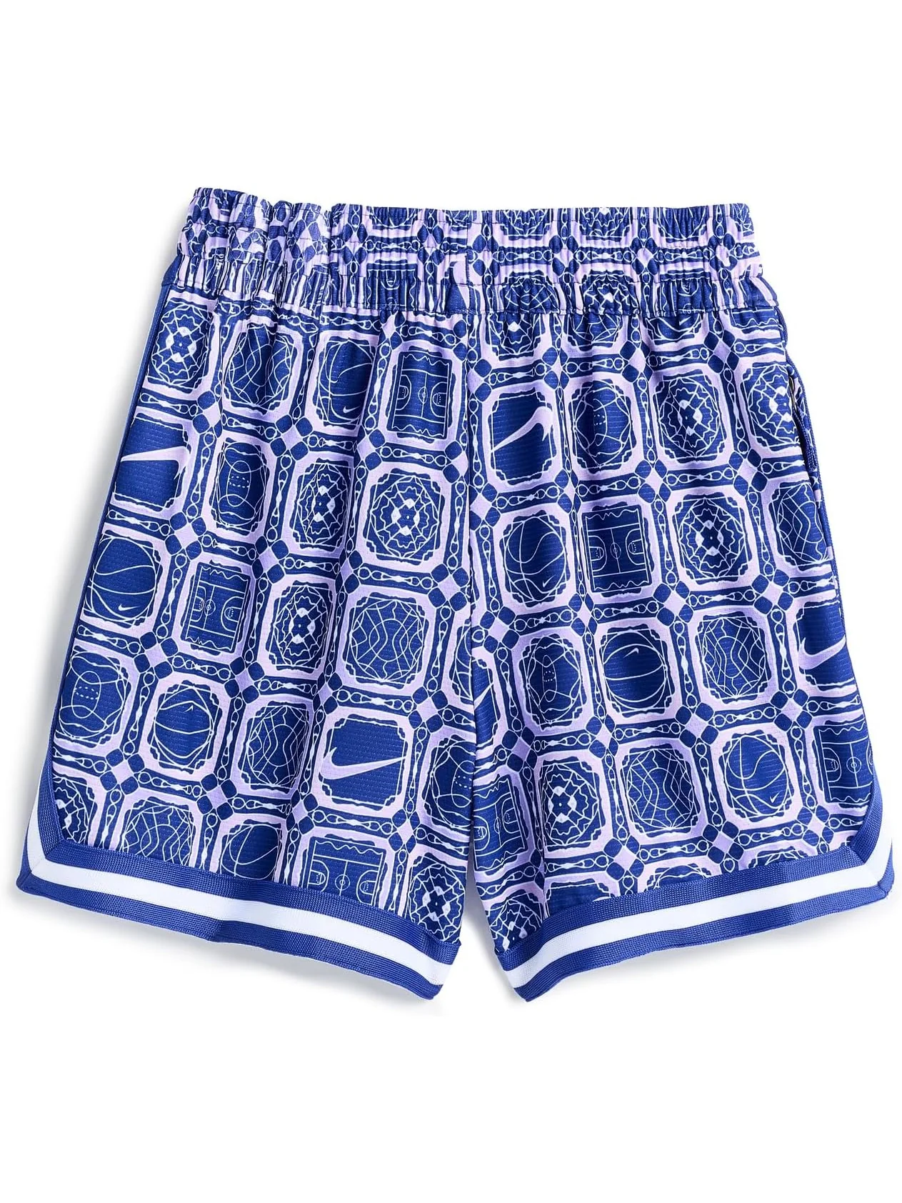 Шорты Nike Kids DNA Dri-FIT 5" Patterned Basketball Shorts — изображение 2 из 3, глубокий/белый