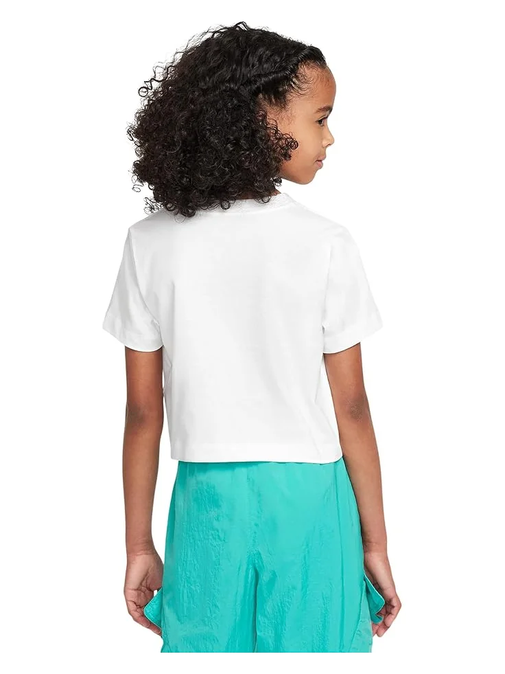 Футболка Nike Kids Cropped Futura T-Shirt — изображение 2 из 4, белый