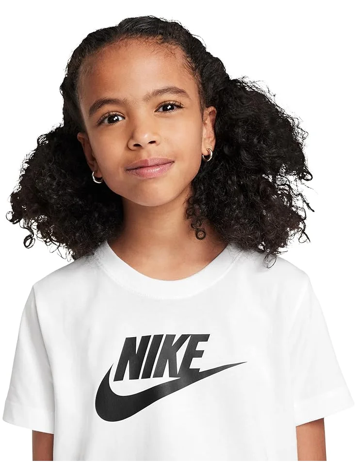 Футболка Nike Kids Cropped Futura T-Shirt — изображение 3 из 4, белый
