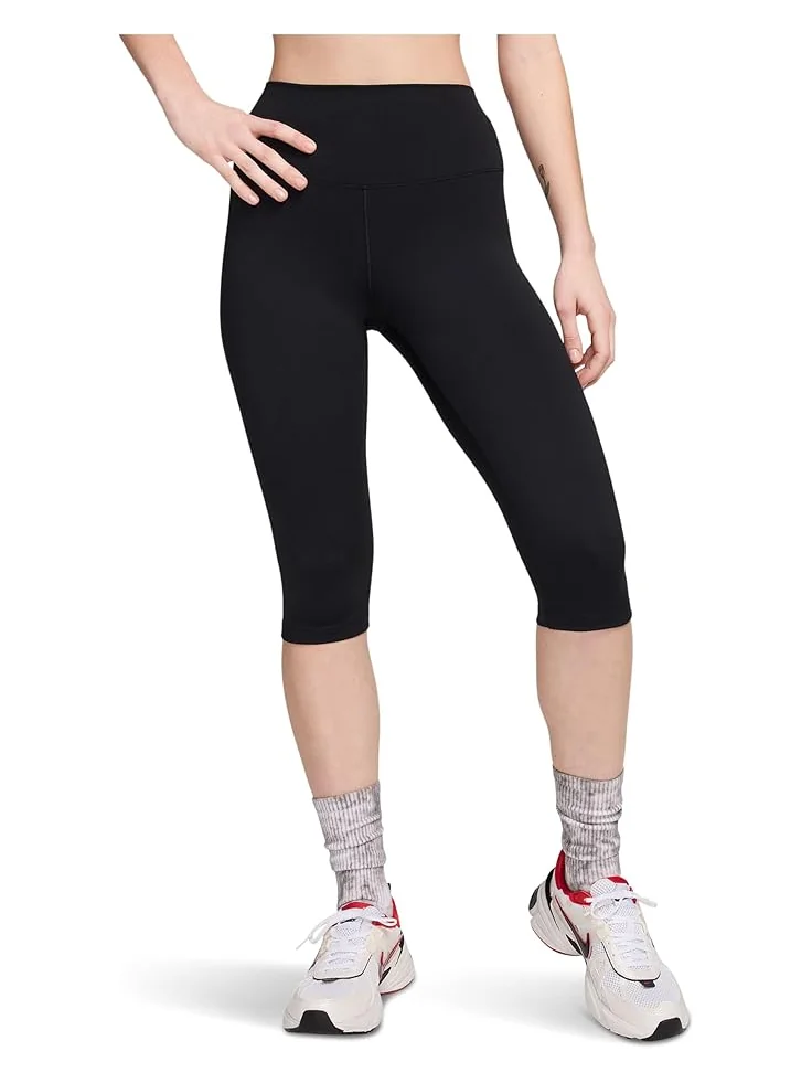 Брюки Nike Dri-fit One High-waisted Capri Leggings — изображение 1 из 3, черный