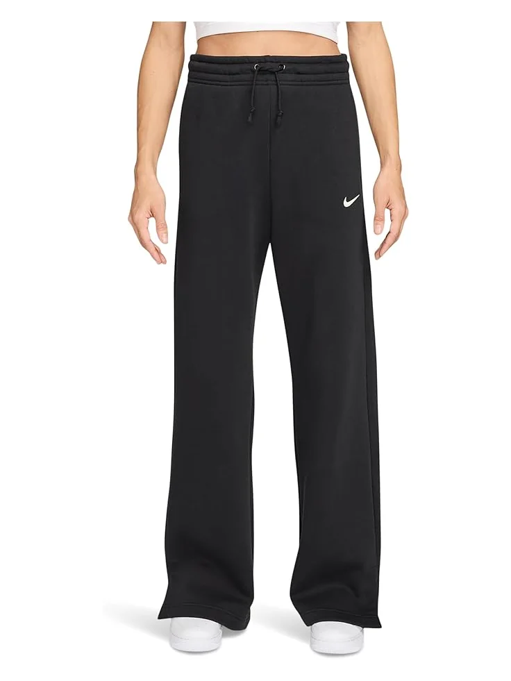 Брюки Nike Sportswear Phoenix Fleece High-waisted Wide-leg Pants — изображение 1 из 3, черный