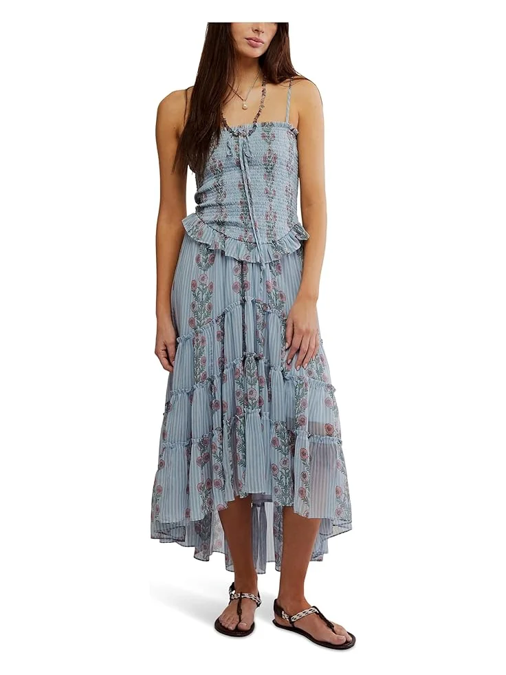 Платье Free People Alejandra Midi Dress — изображение 1 из 4, синий