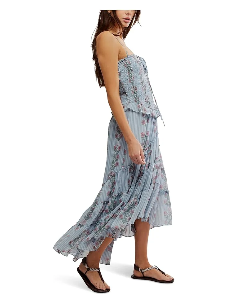 Платье Free People Alejandra Midi Dress — изображение 2 из 4, синий