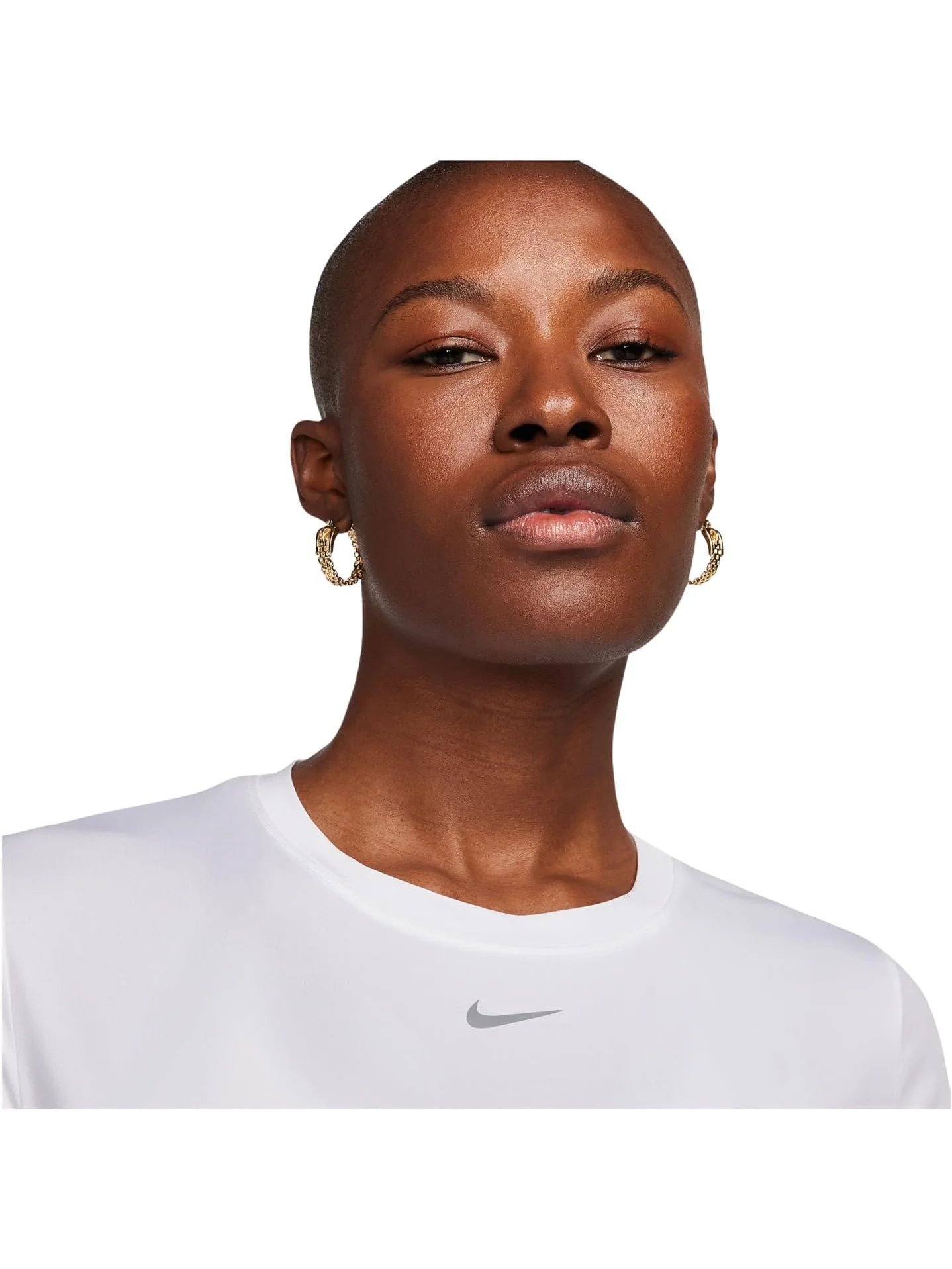 Топ Nike One Classic Dri-fit Short-sleeve Top — изображение 3 из 4, белый