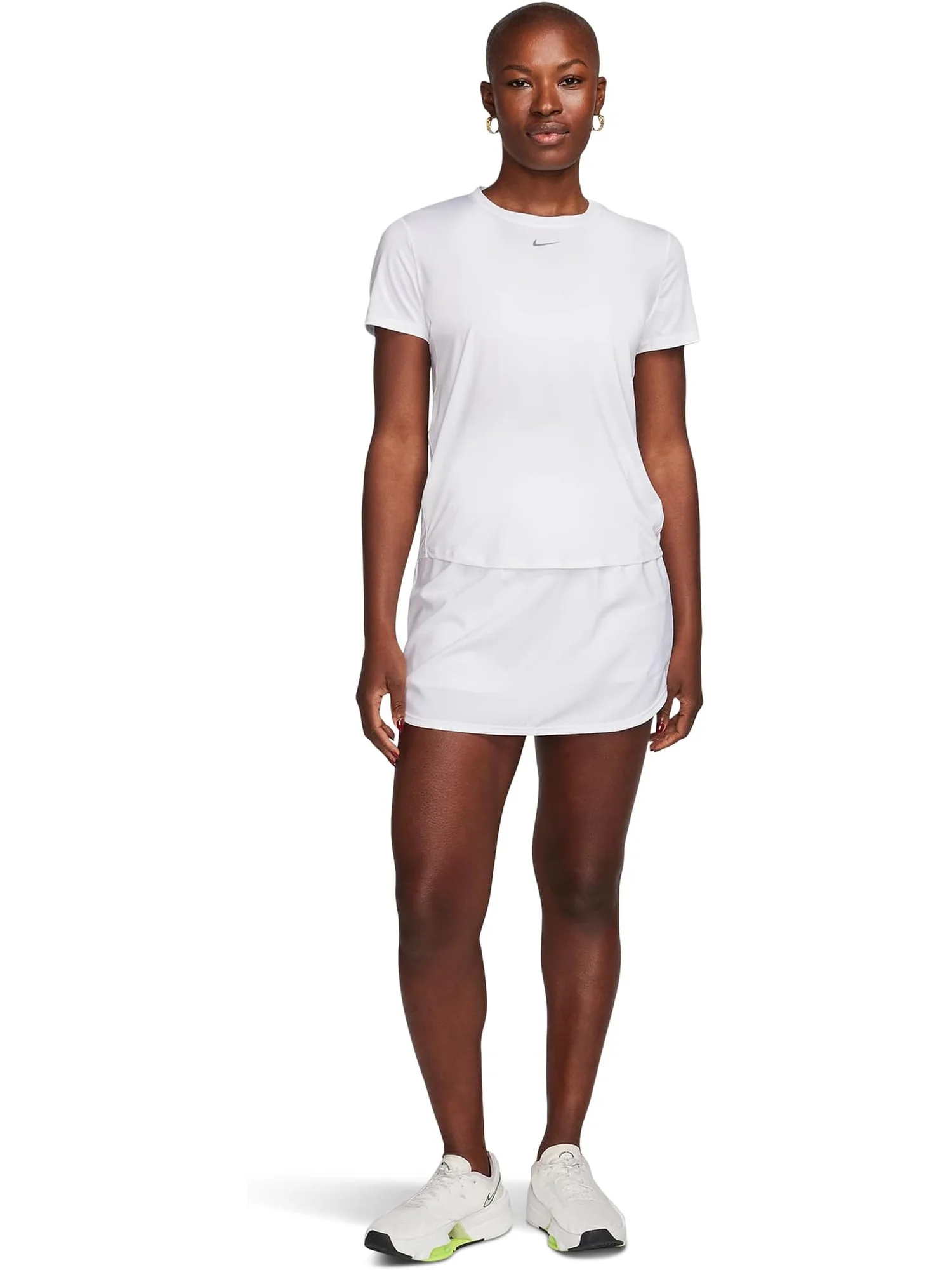 Топ Nike One Classic Dri-fit Short-sleeve Top — изображение 4 из 4, белый