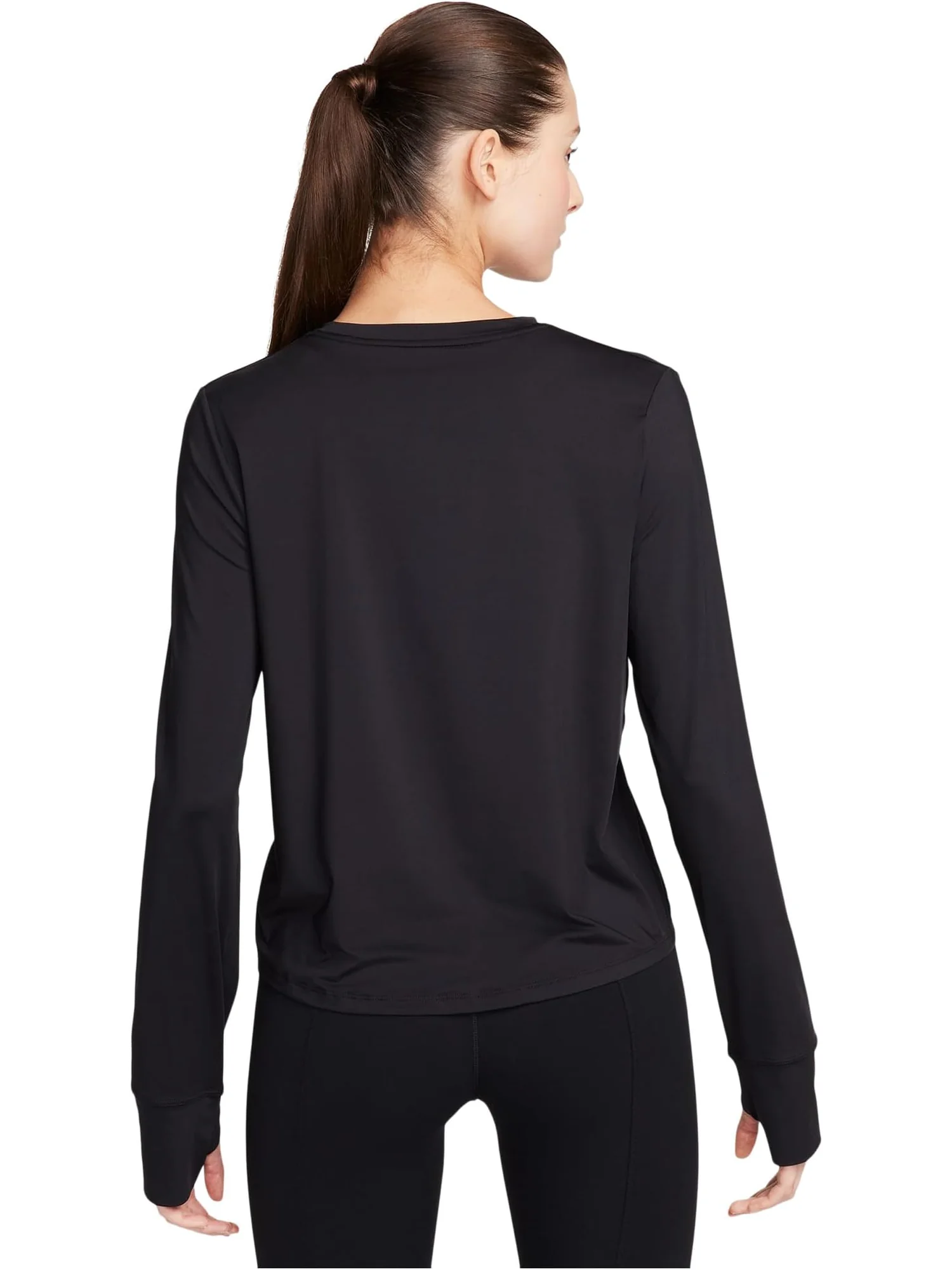 Топ Nike One Classic Dri-fit Long-sleeve Top — изображение 2 из 5, черный