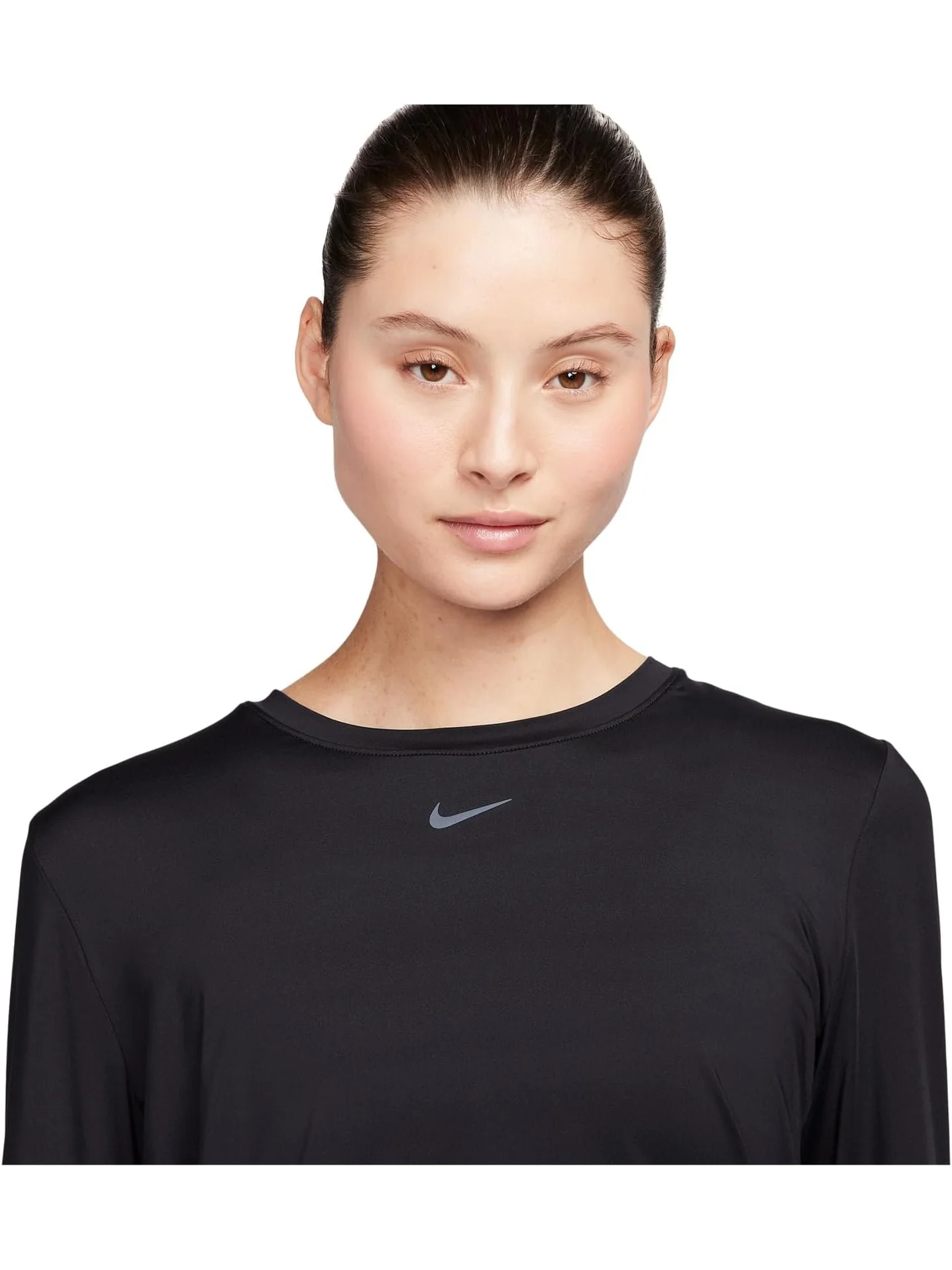 Топ Nike One Classic Dri-fit Long-sleeve Top — изображение 3 из 5, черный