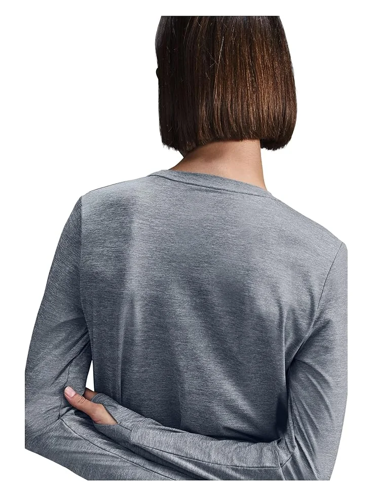 Топ Nike One Classic Dri-fit Long-sleeve Top — изображение 3 из 4, серый
