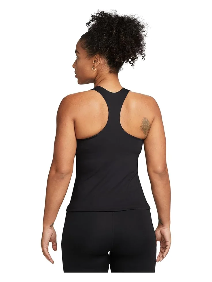Топ Nike Dri-fit Swoosh Bra Tank — изображение 2 из 5, черный/черный/белый