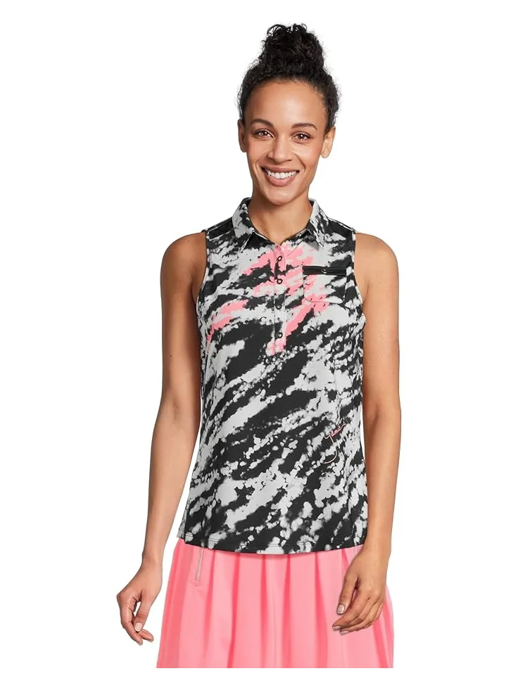 Топ Jamie Sadock Rorschach Print Full Button-up Front — изображение 1 из 5, розовый