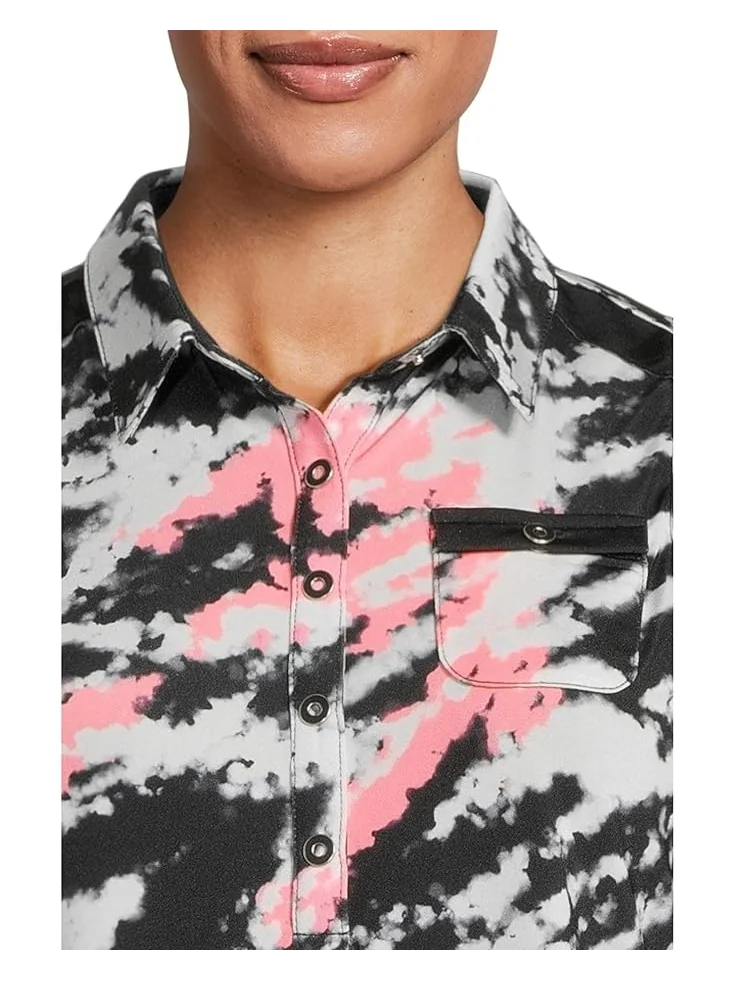 Топ Jamie Sadock Rorschach Print Full Button-up Front — изображение 4 из 5, розовый