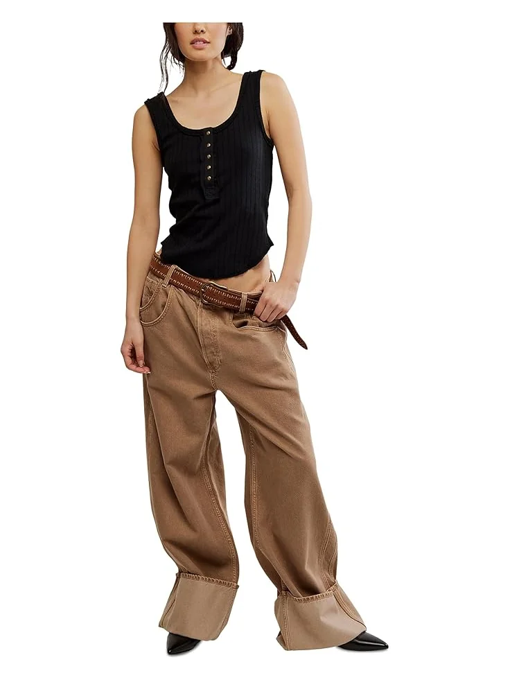 Топ Free People Care Bryson Henley Tank — изображение 5 из 5, черный