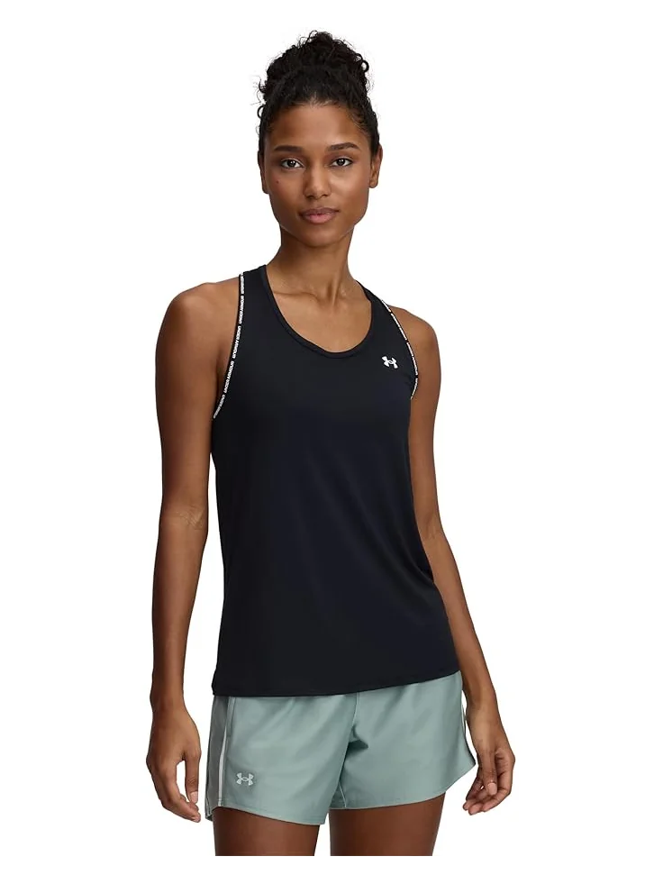 Топ Under Armour Tech Knockout Tank Top — изображение 1 из 2, черный/белый
