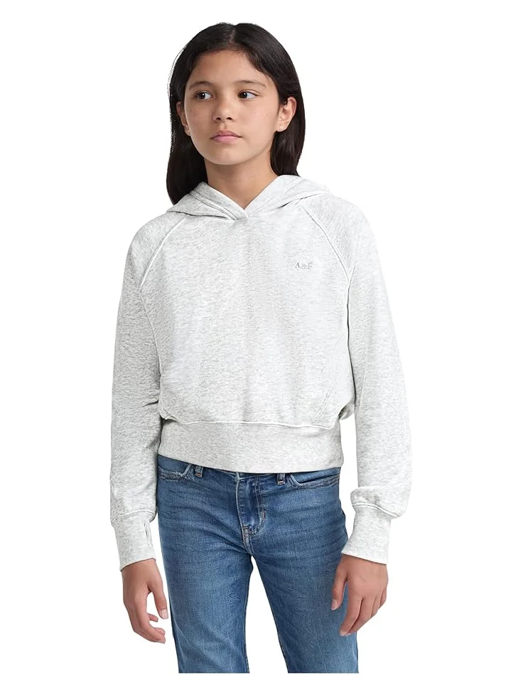Худи abercrombie kids Essential Pullover Hoodie — серый